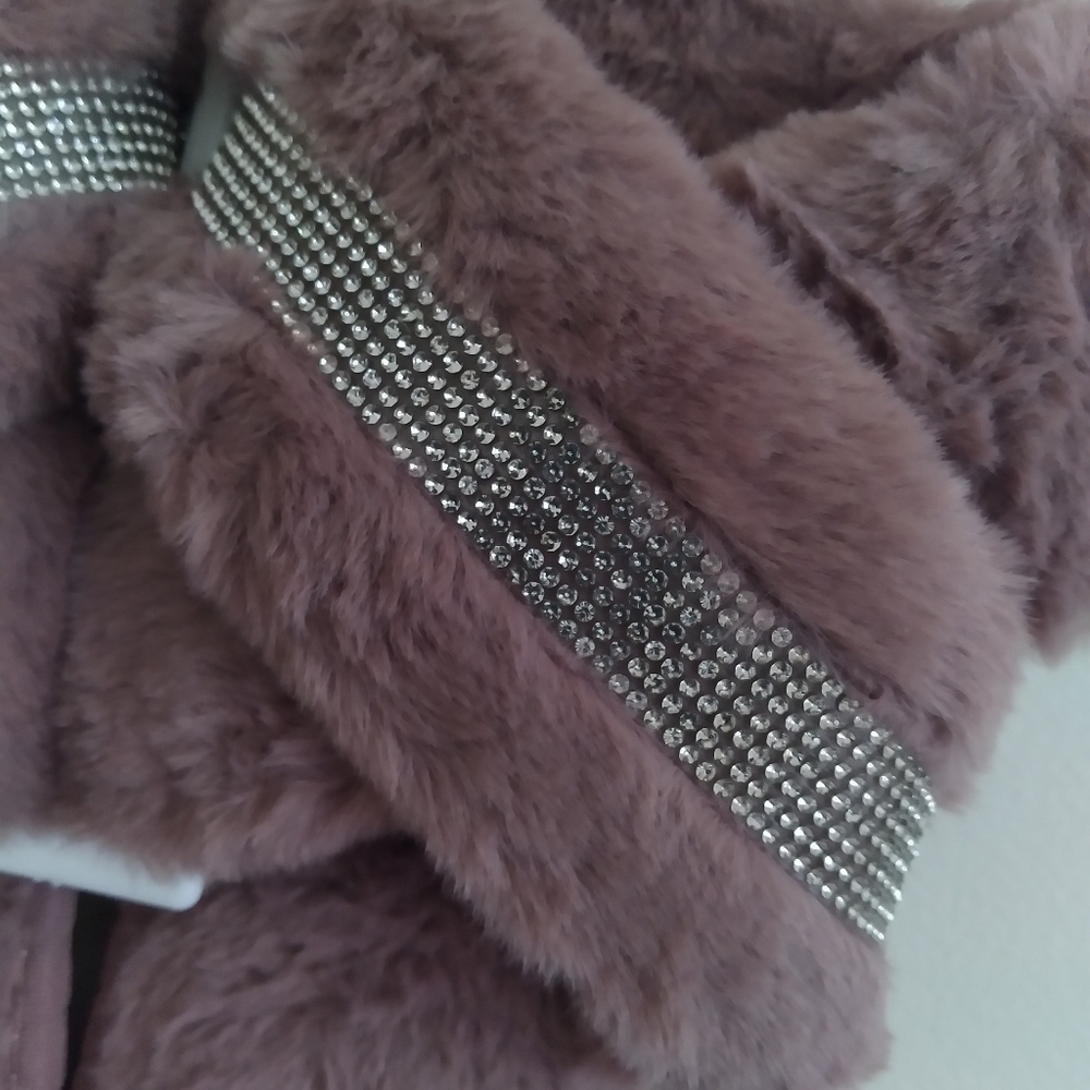 CLEO blush criss cross rhinestone House slippers, US 40/41, NEW - Picture 14 of 15